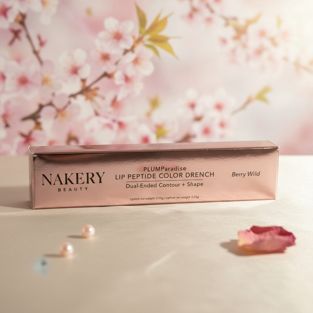 Nakery Beauty PLUMParadise Lip Peptide Color Drench - Berry Wild (Pink)